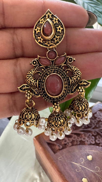 Gorgeous Designer Hangings Set - Mauve Stone