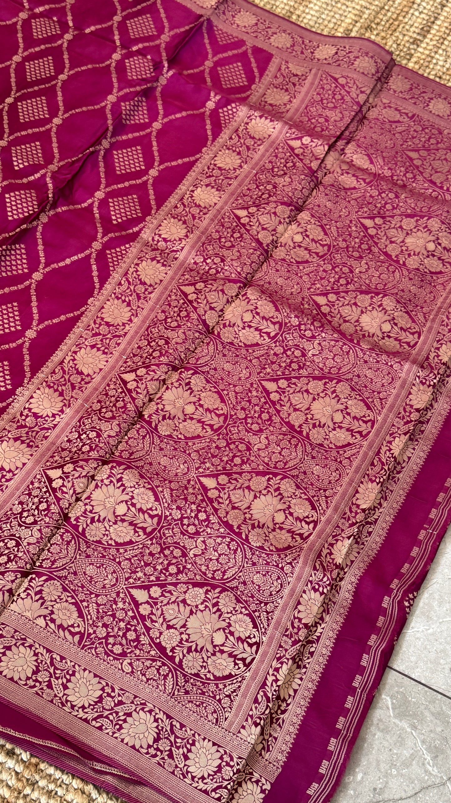 Mashru Silk Banarasi Sarees - Wine