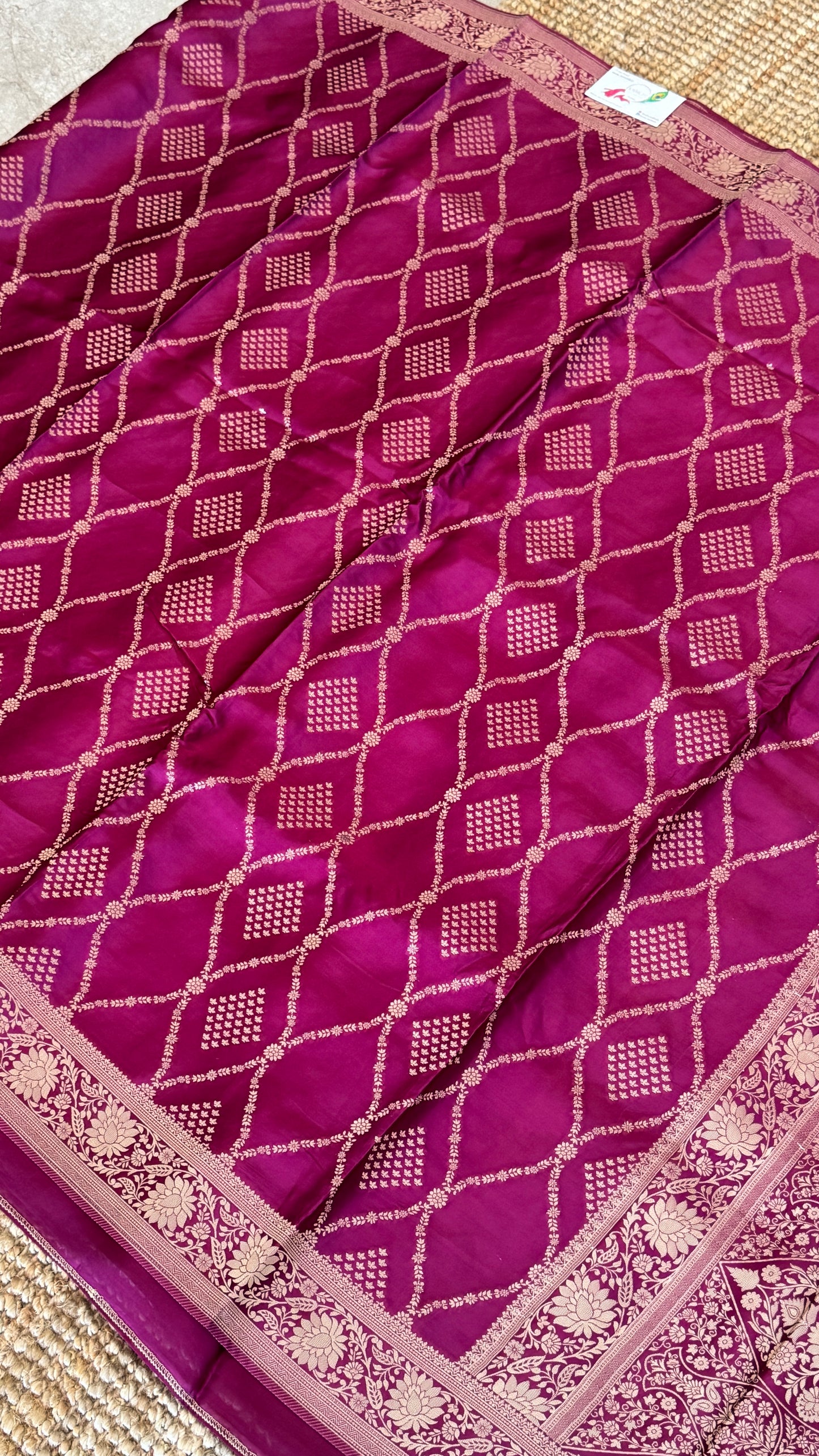 Mashru Silk Banarasi Sarees - Wine