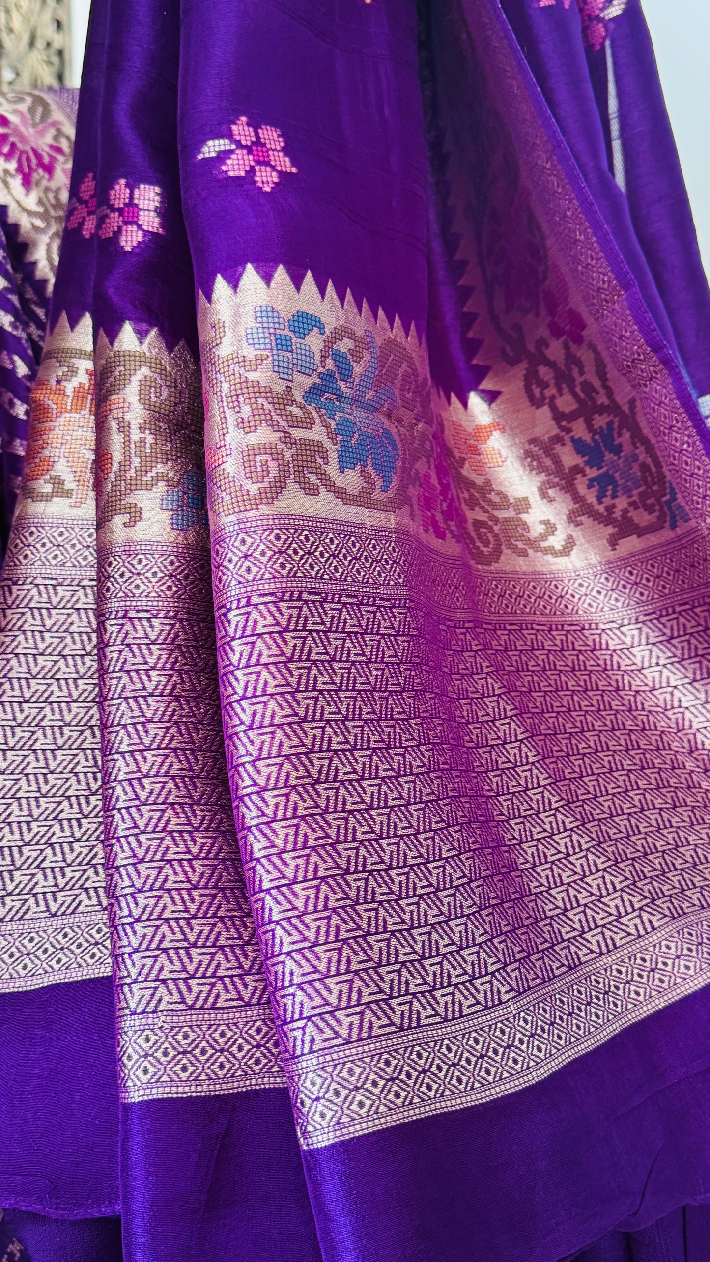 Tussar Raw Silk Handloom – Purple