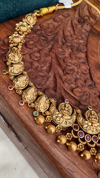 Lakshmi With Moon Design Choker set