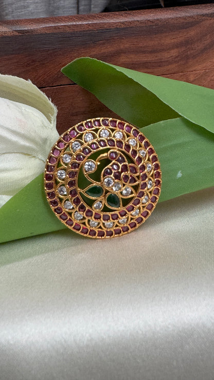 Peacock Hair bun accessory