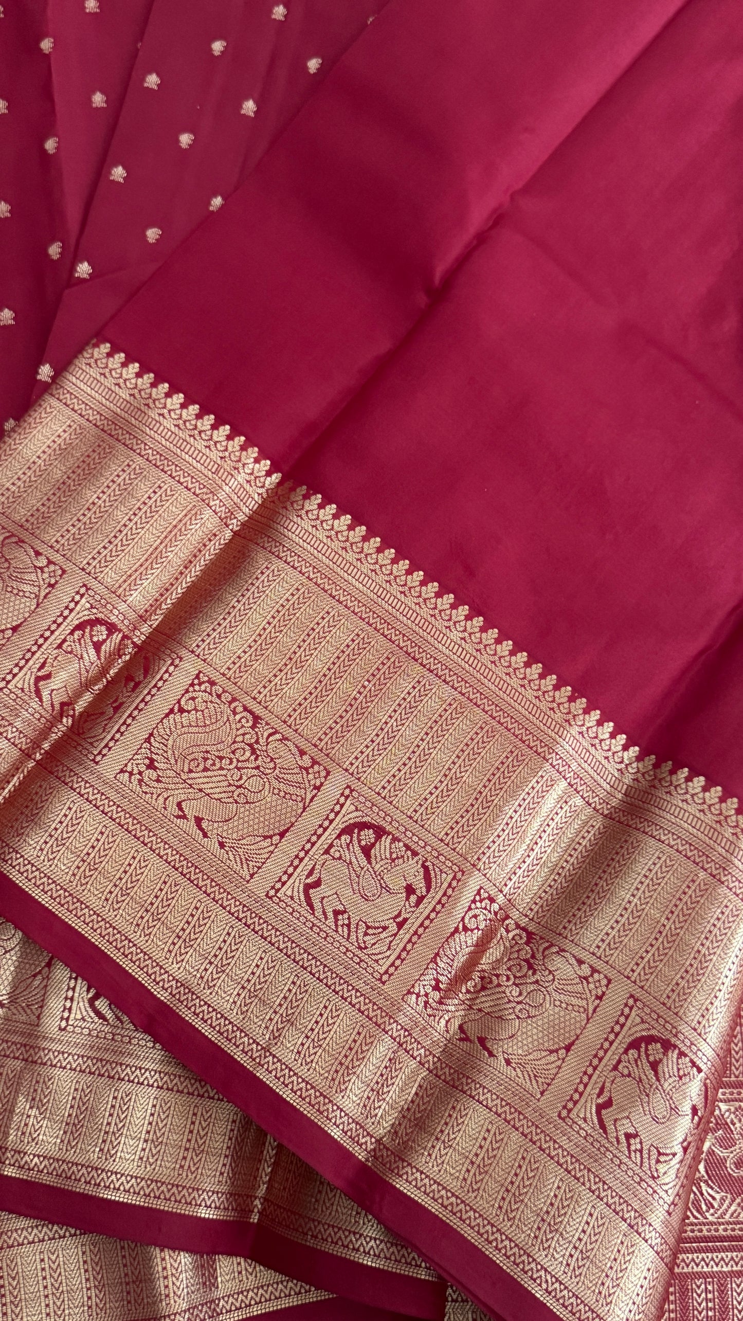 KANJIVARAM PURE SILK SAREE in DEEP Red