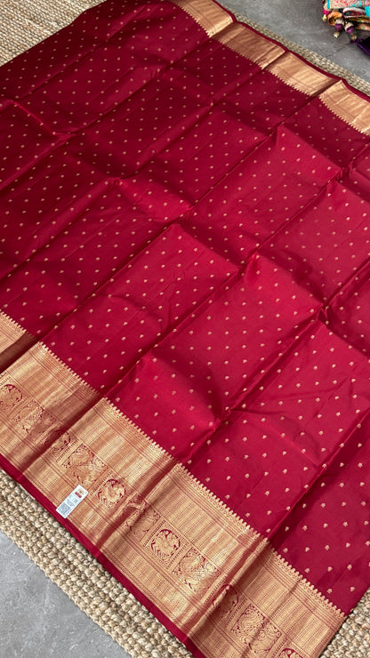 KANJIVARAM PURE SILK SAREE in DEEP Red