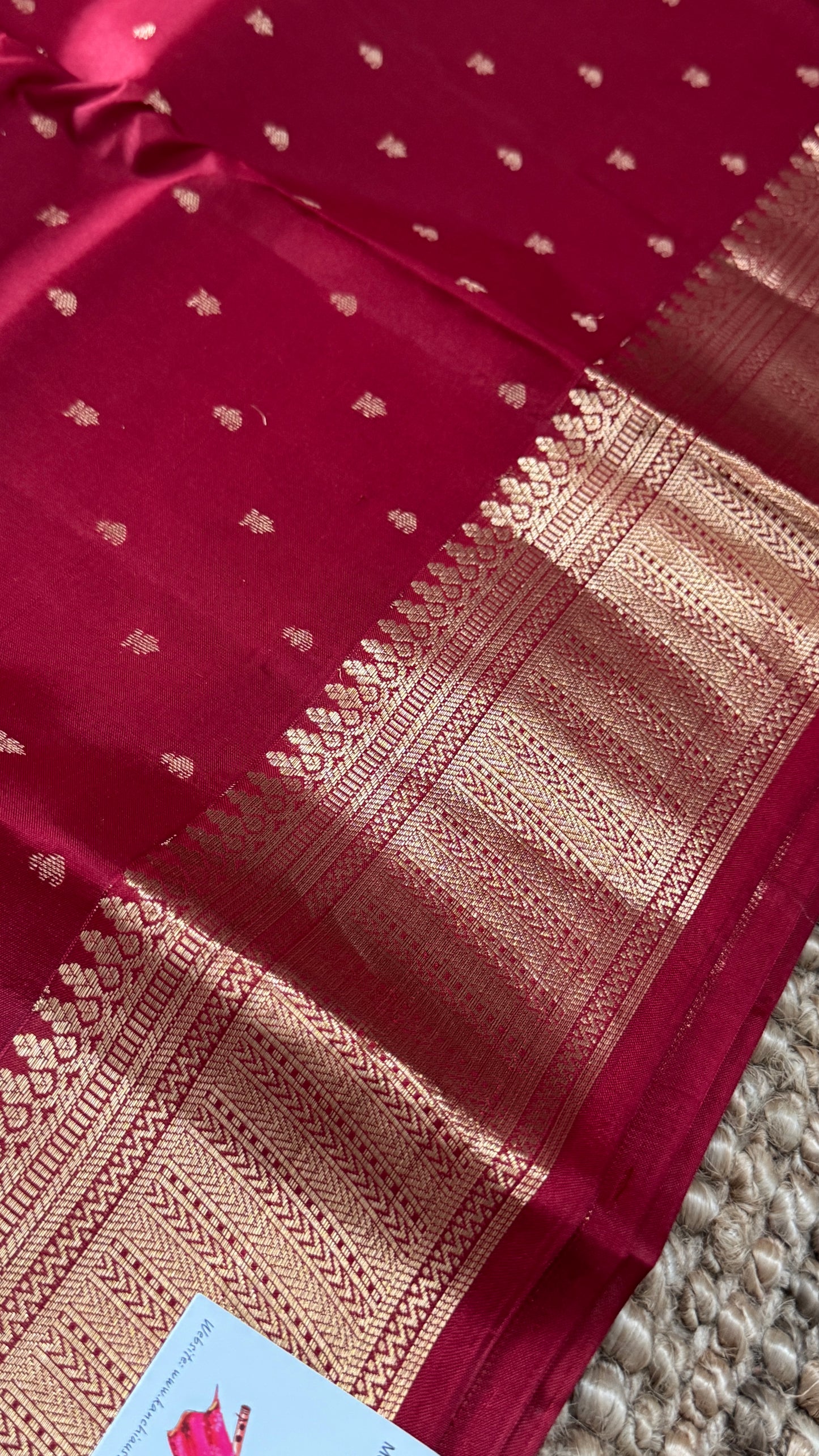 KANJIVARAM PURE SILK SAREE in DEEP Red