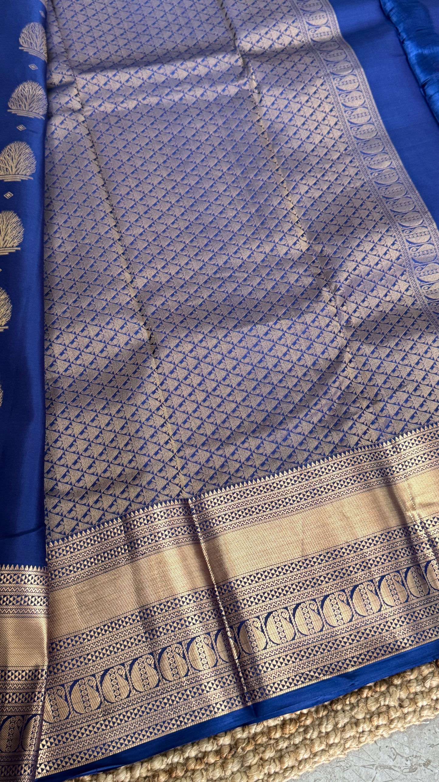 KANJIVARAM PURE SILK SAREE in Royal Blue