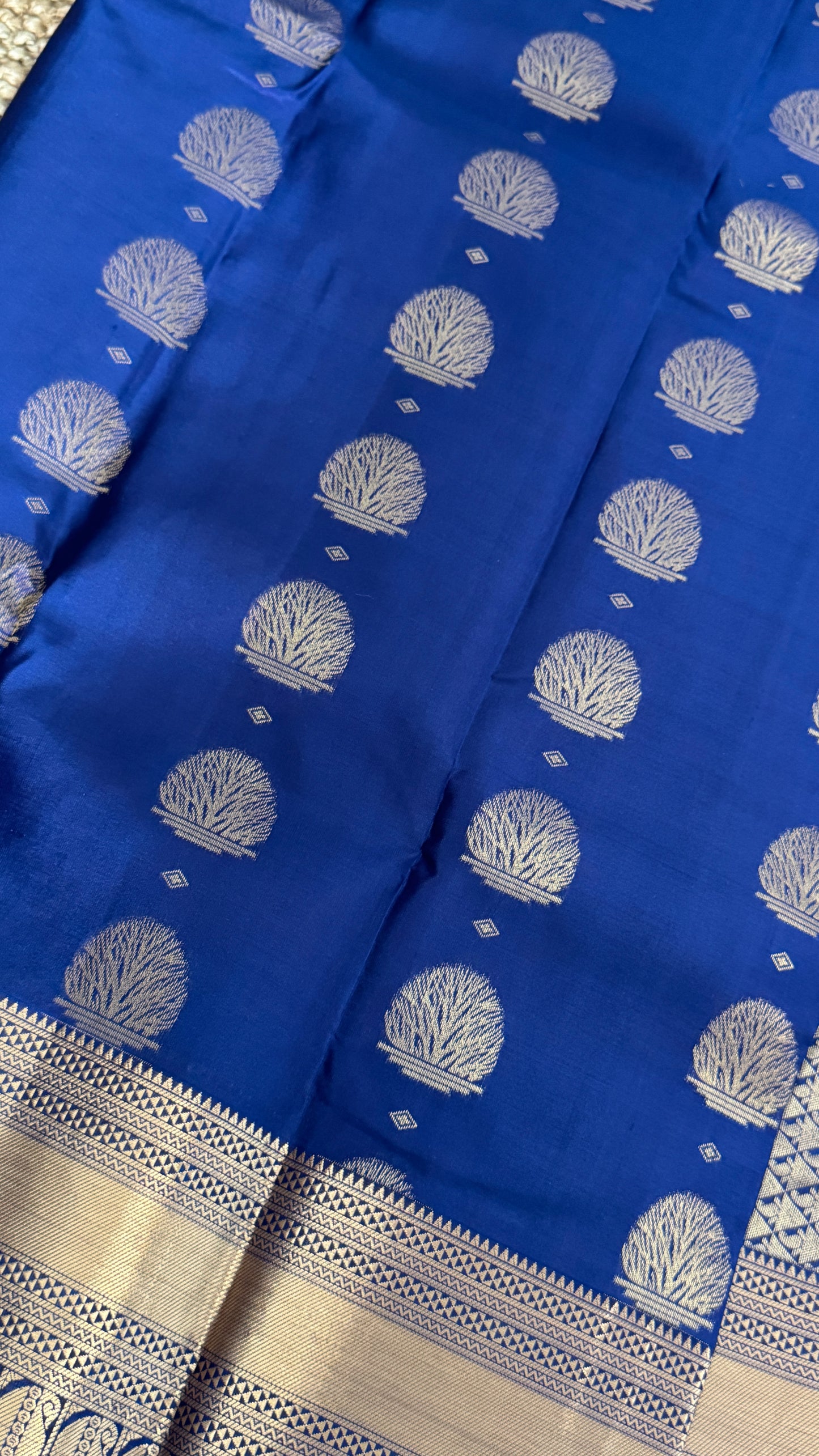 KANJIVARAM PURE SILK SAREE in Royal Blue