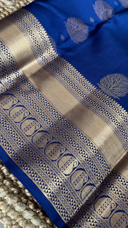 KANJIVARAM PURE SILK SAREE in Royal Blue