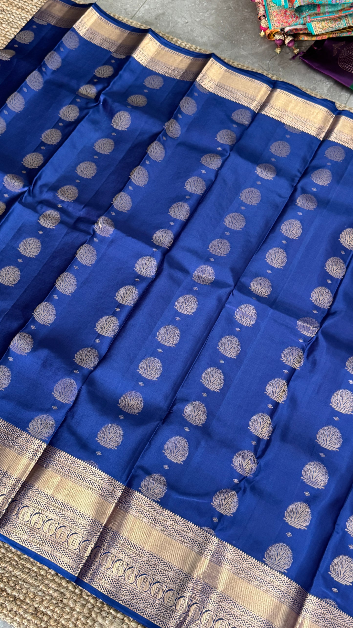KANJIVARAM PURE SILK SAREE in Royal Blue