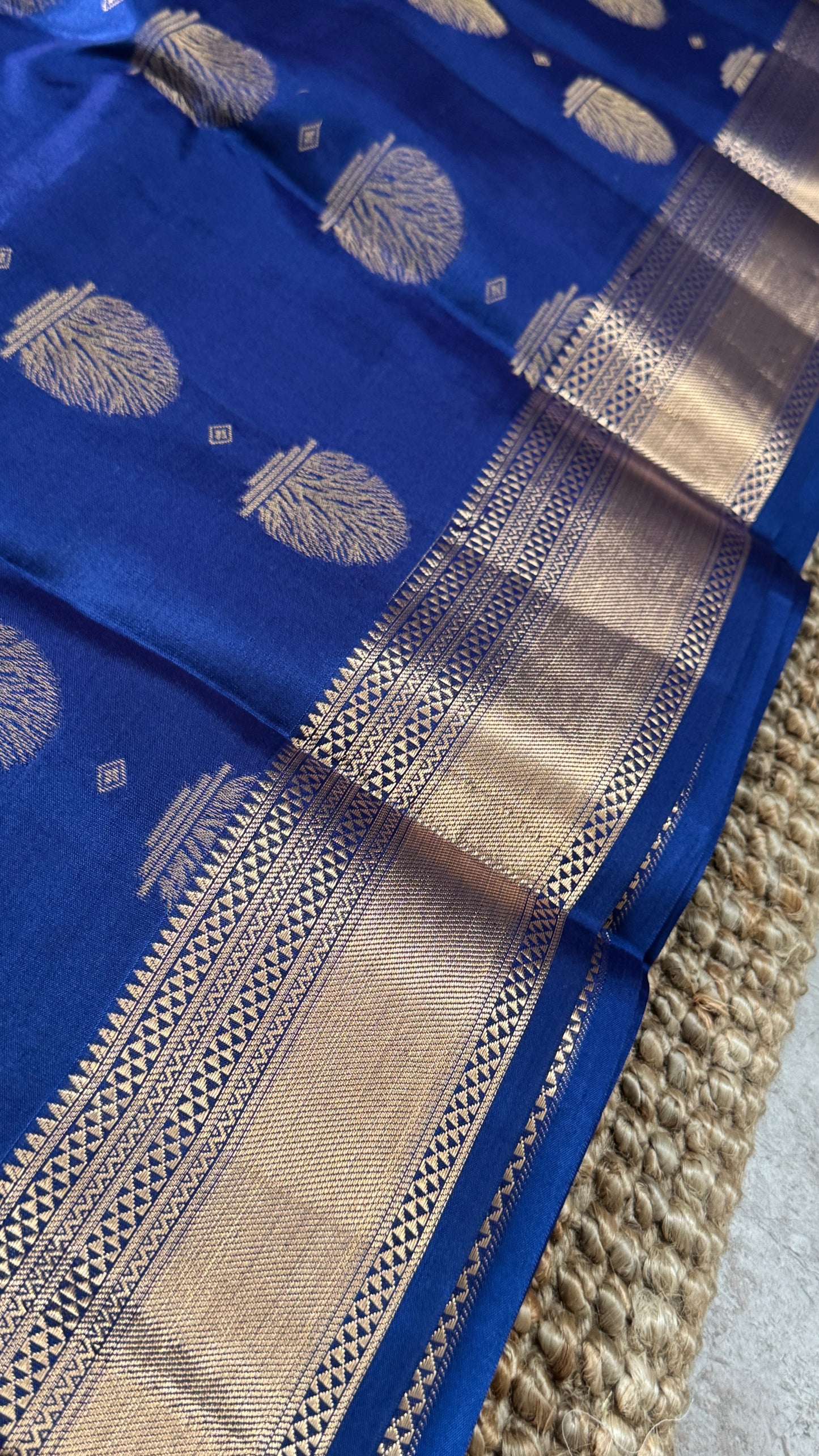 KANJIVARAM PURE SILK SAREE in Royal Blue