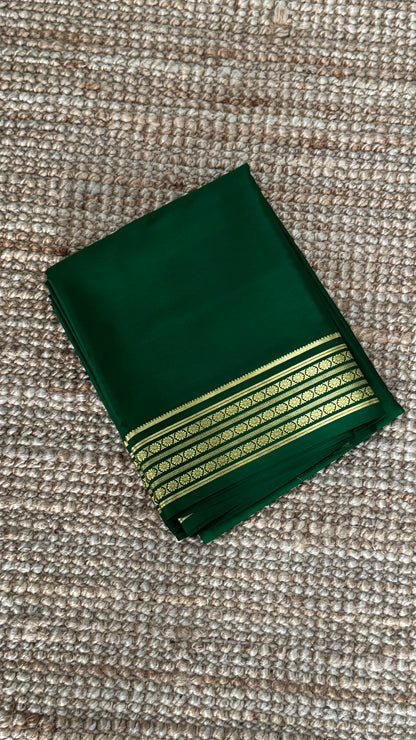 Pure Mysore Silk Sarees - Bottle Green
