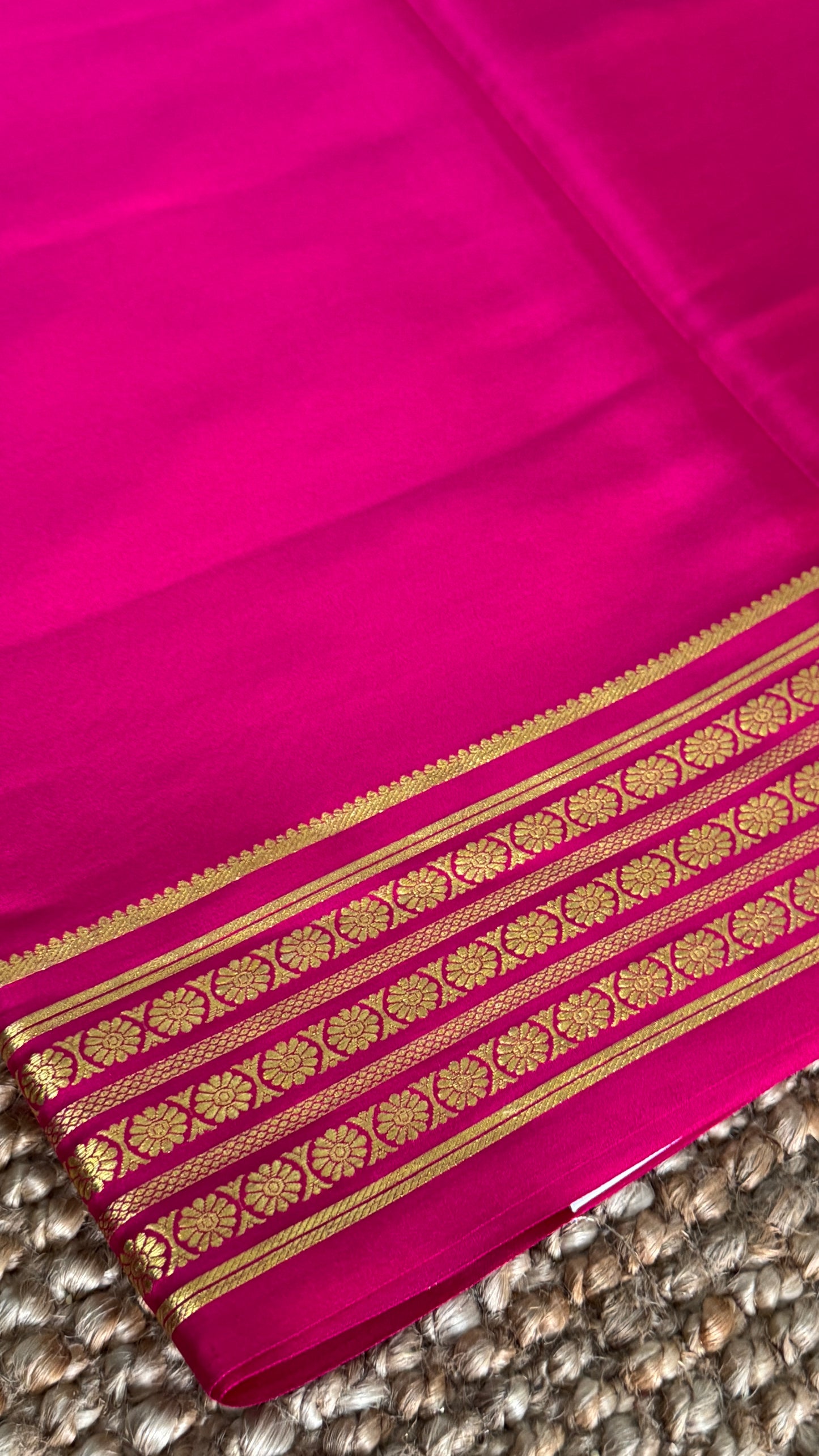 Pure Mysore Silk Sarees - Pink