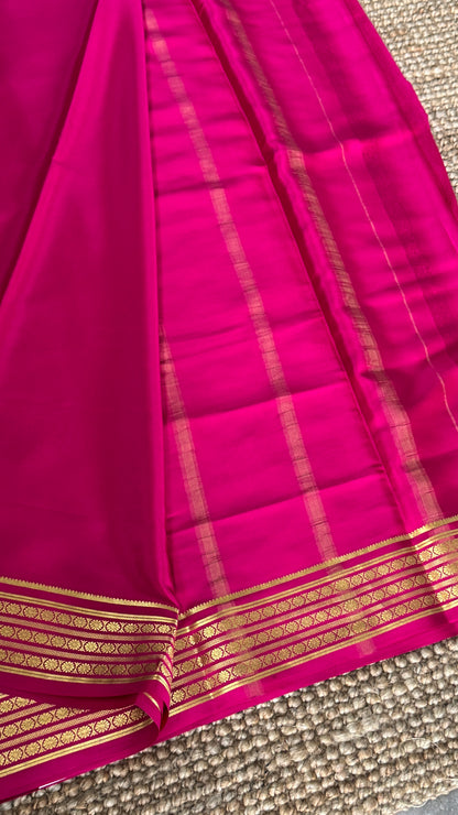 Pure Mysore Silk Sarees - Pink
