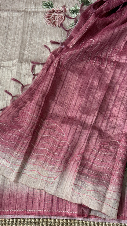 Tissue Silk – Pink and Gold