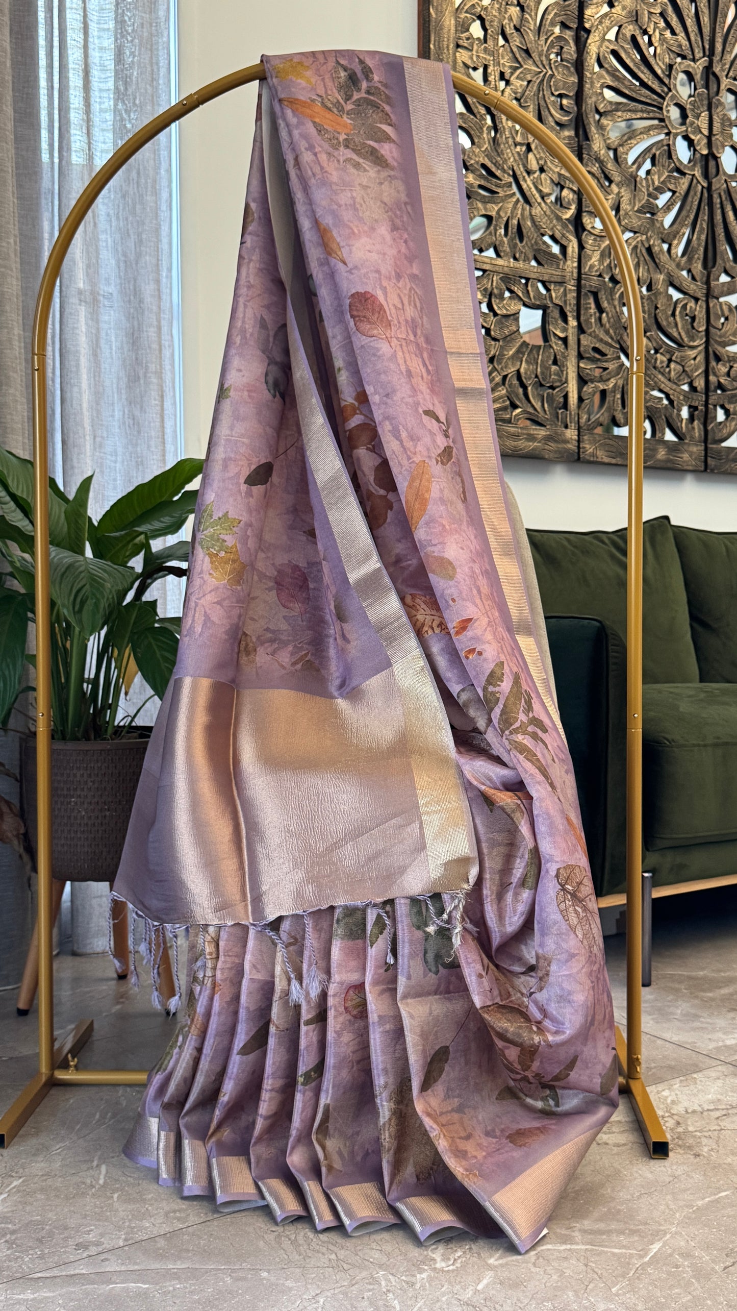 Tissue Silk – Pink and Gold