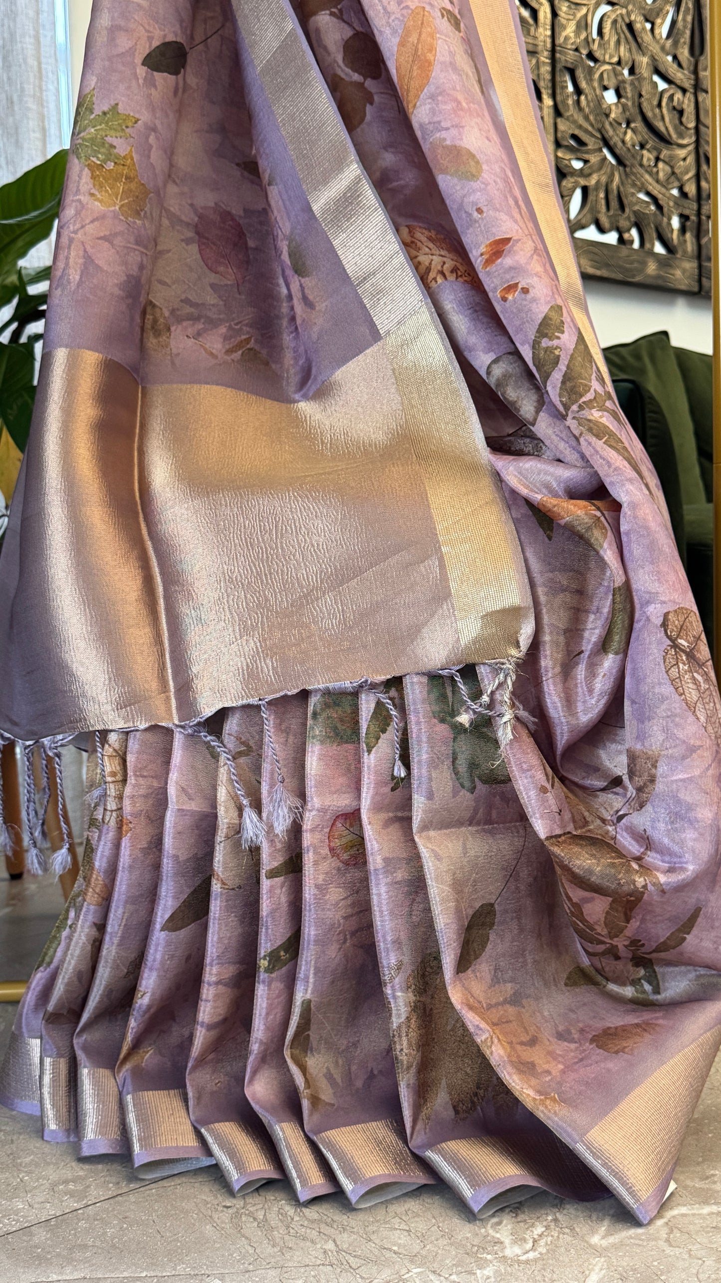 Tissue Silk – Pink and Gold
