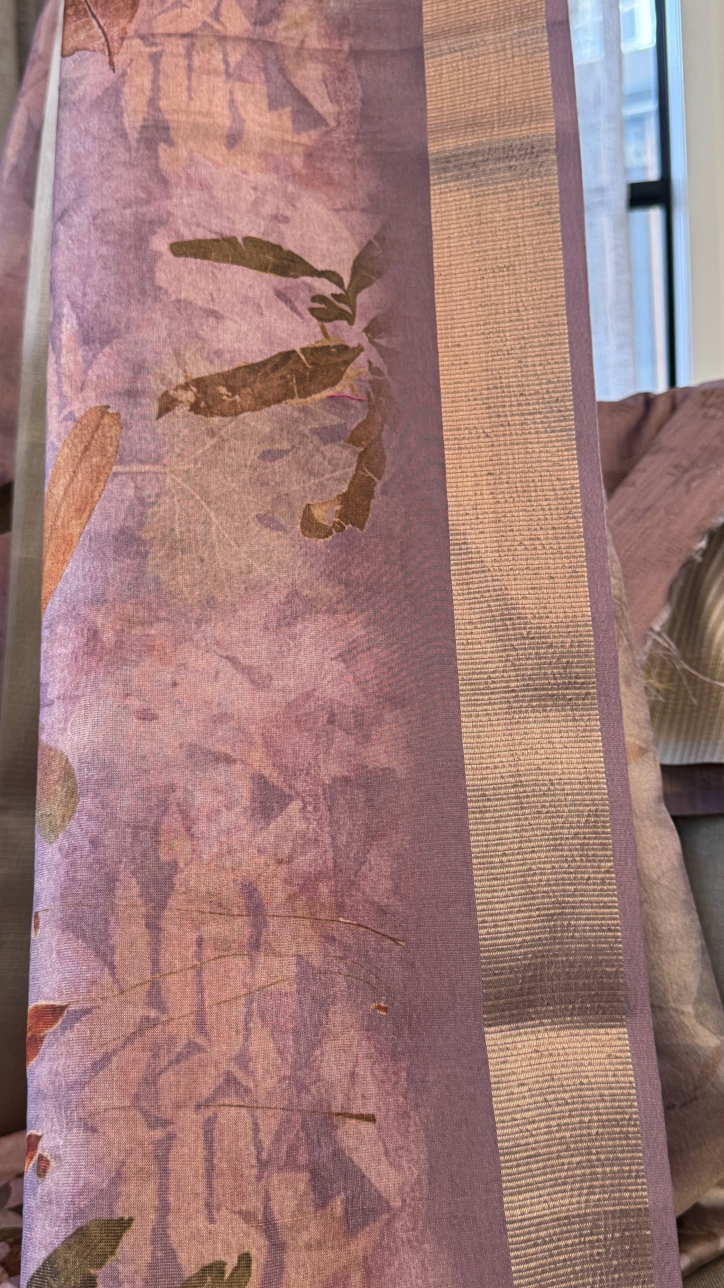 Tissue Silk – Pink and Gold