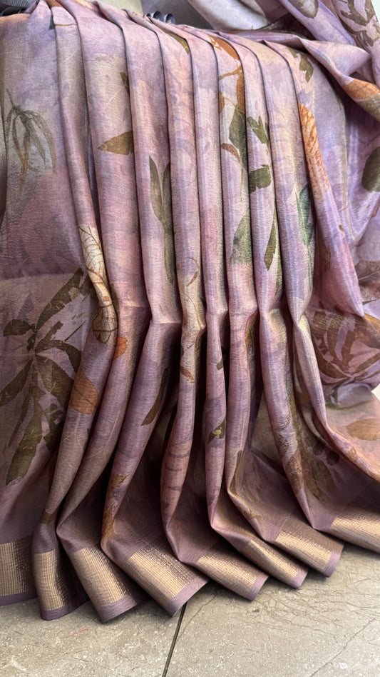 Tissue Silk – Pink and Gold