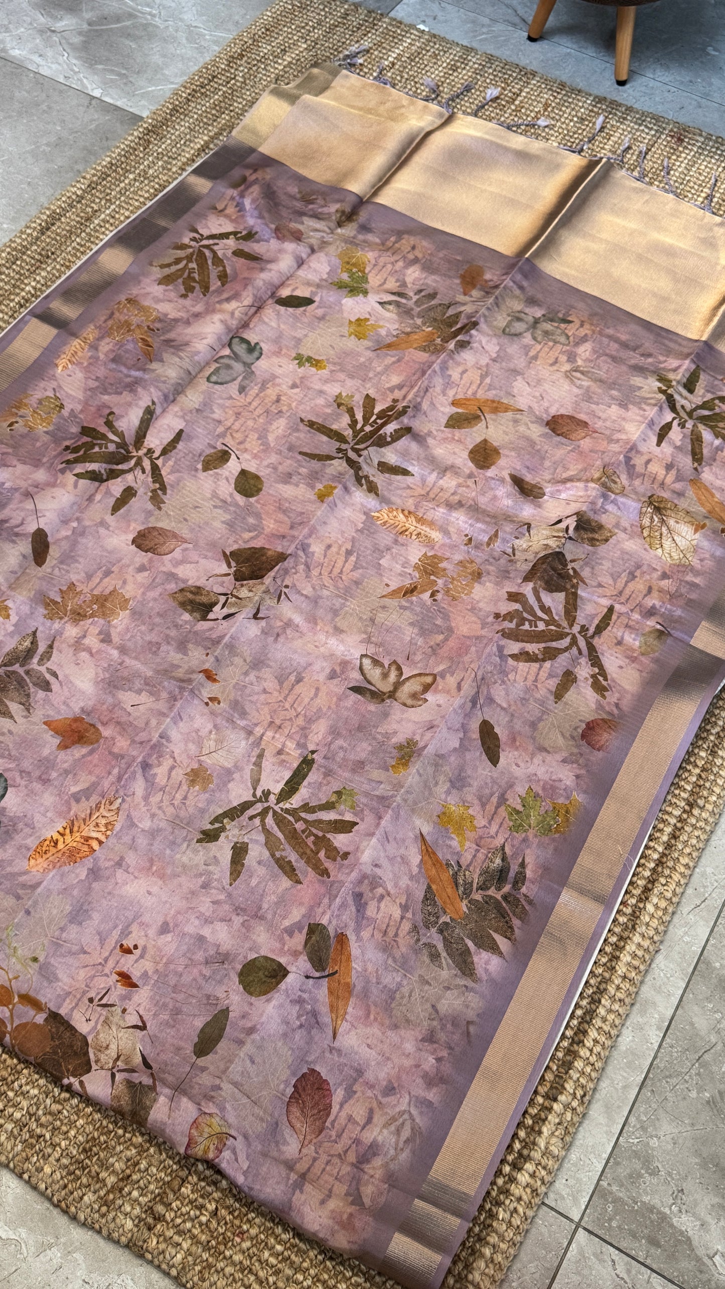 Tissue Silk – Pink and Gold