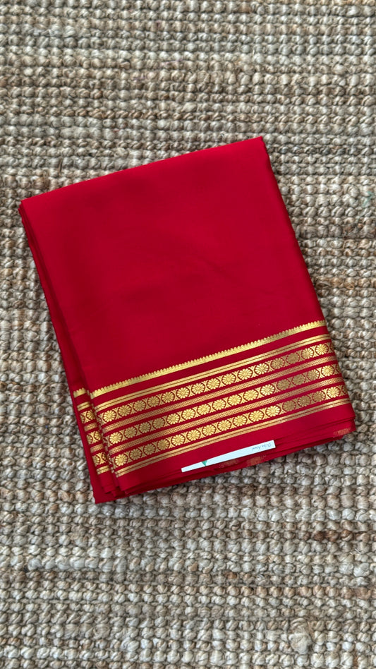 Pure Mysore Silk Sarees - Red