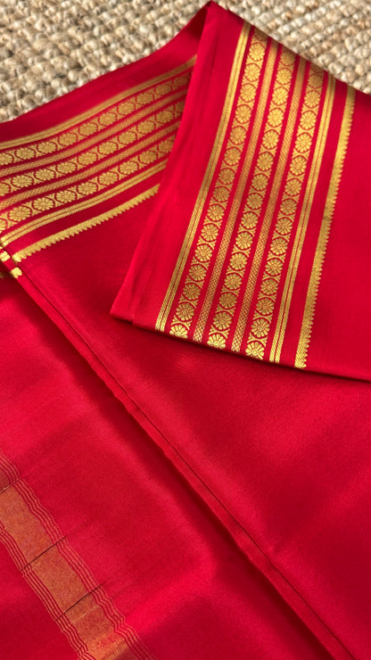 Pure Mysore Silk Sarees - Red