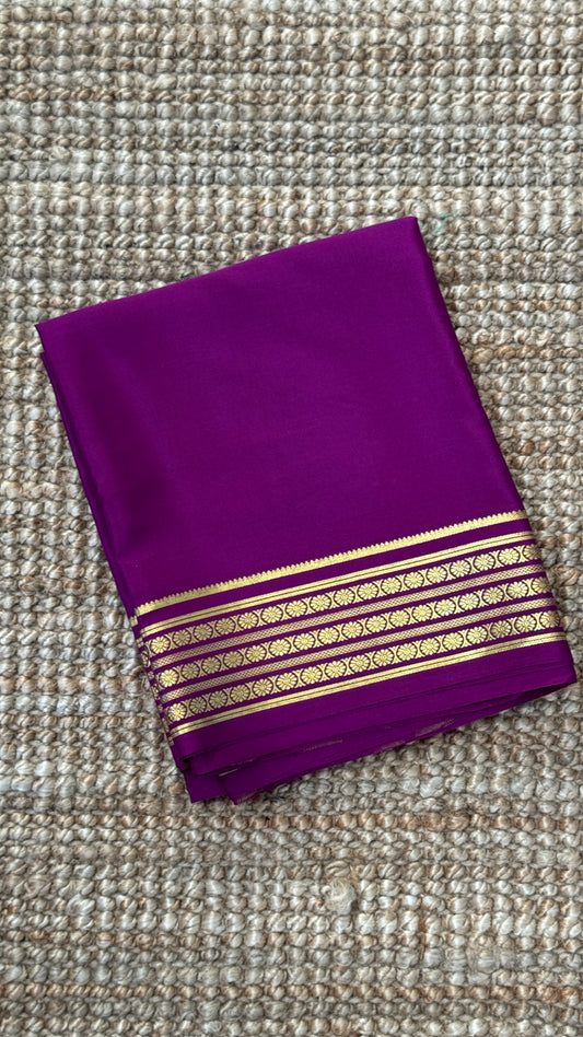 Pure Mysore Silk Sarees - Purple