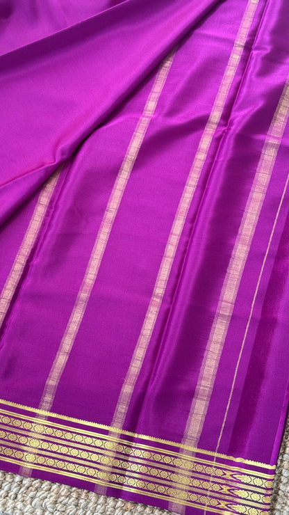 Pure Mysore Silk Sarees - Purple