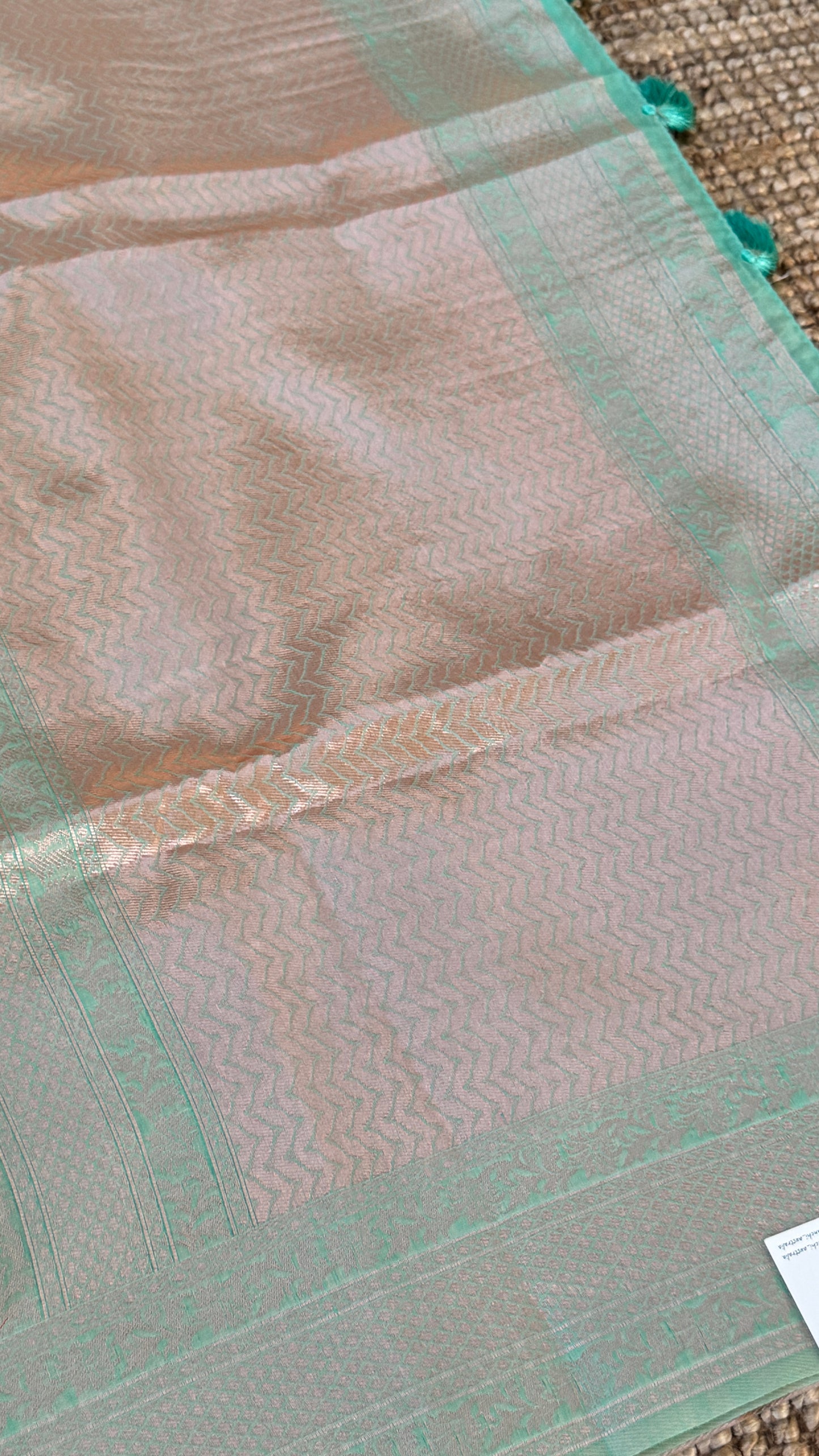 Cotton Silk Saree – Purple with Rose gold Zari