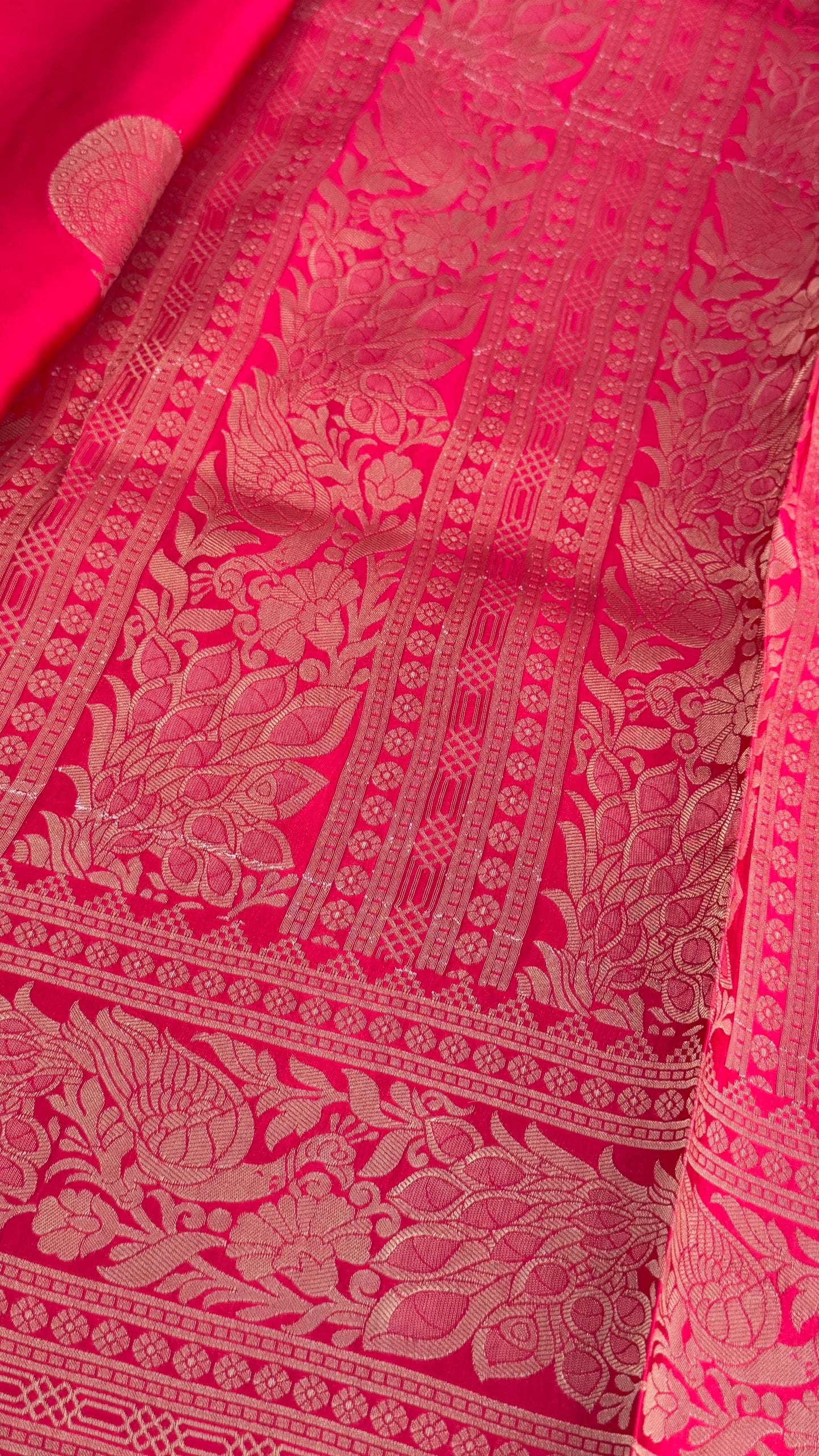 Pure Satin Viscose Silk Banarasi Sarees - Pink