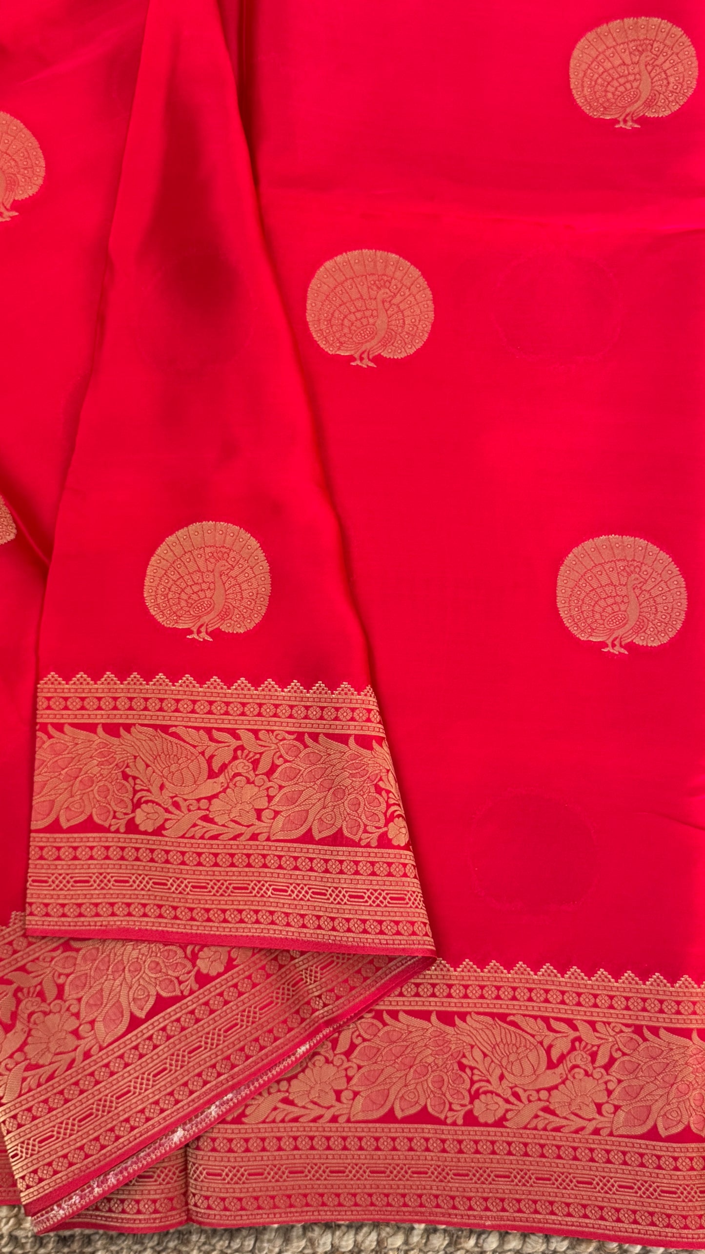 Pure Satin Viscose Silk Banarasi Sarees - Pink