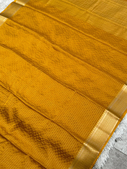 Super soft Georgette Silk Saree – Mustard