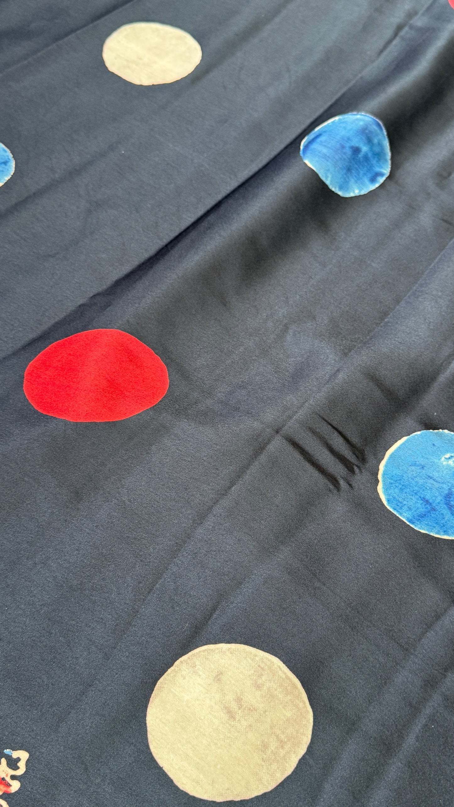 Modal silk with Ajrakh prints – Black