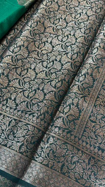 Pure Chanderi Cotton Saree – Antique Borders