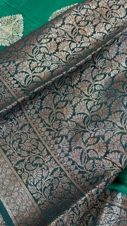 Pure Chanderi Cotton Saree – Antique Borders