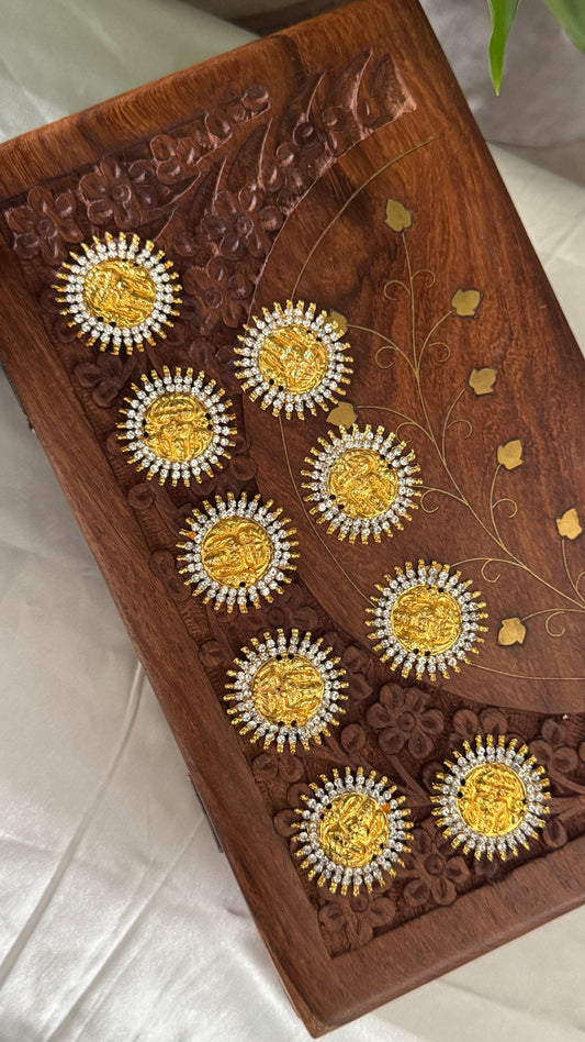 Bridal Jadai Billai Hair Brooch – Lakshmi Design Choti Decoration for Weddings