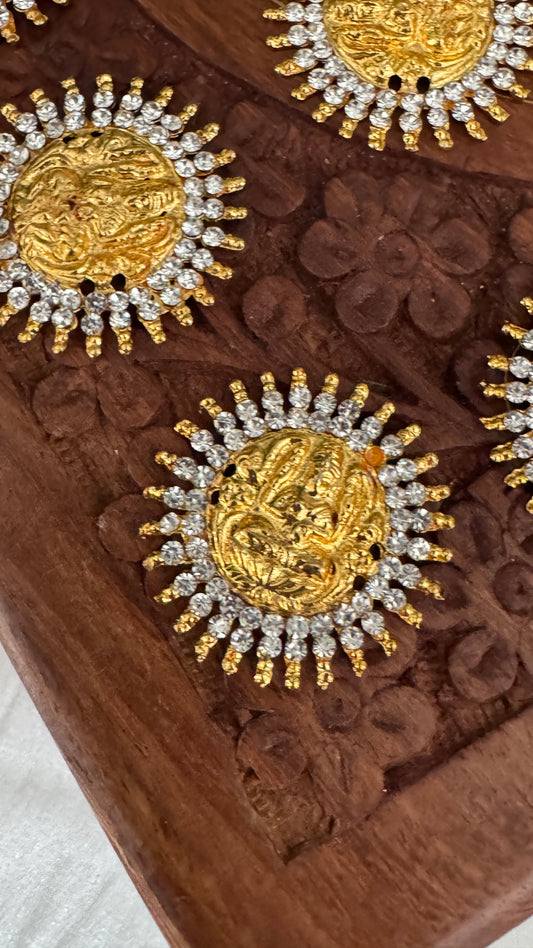 Bridal Jadai Billai Hair Brooch – Lakshmi Design Choti Decoration for Weddings