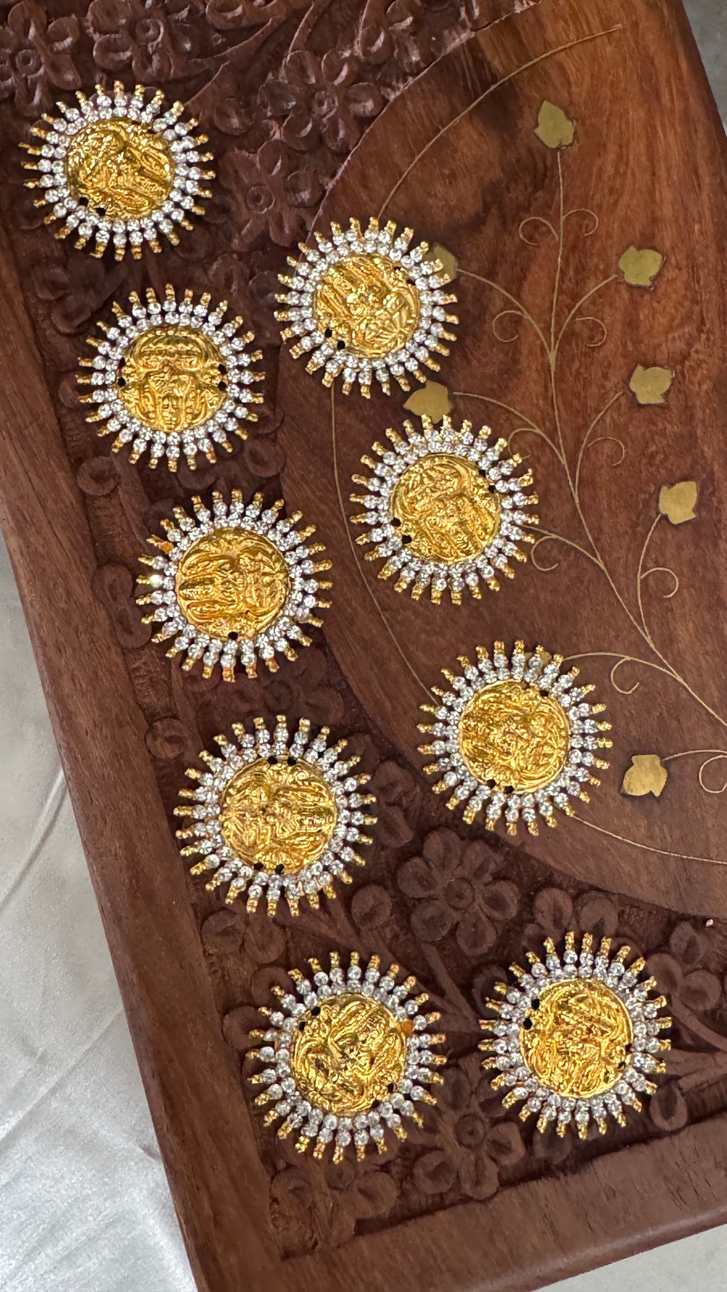 Bridal Jadai Billai Hair Brooch – Lakshmi Design Choti Decoration for Weddings