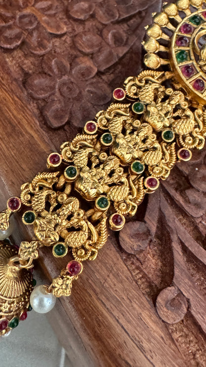 Bridal Jadai Billai Hair Brooch – Lakshmi Design Choti Decoration for Weddings