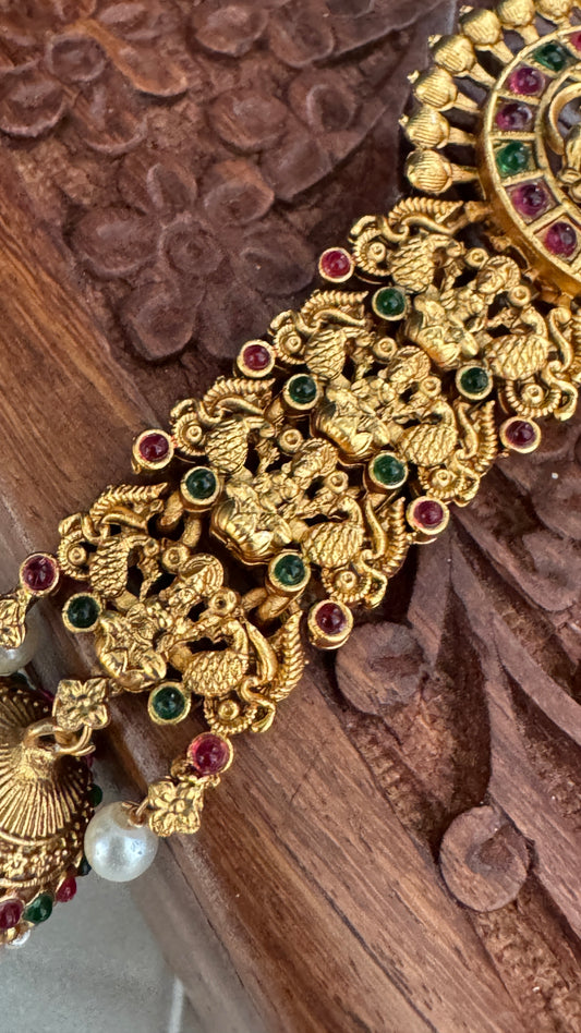 Bridal Jadai Billai Hair Brooch – Lakshmi Design Choti Decoration for Weddings