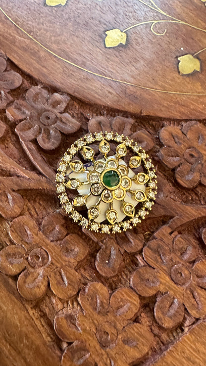 Jadai Billai Hair Brooch – Full & Half Moon (2-in-1)