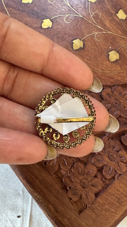 Jadai Billai Hair Brooch – Full & Half Moon (2-in-1)