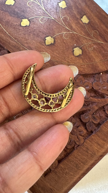 Jadai Billai Hair Brooch – Full & Half Moon (2-in-1)