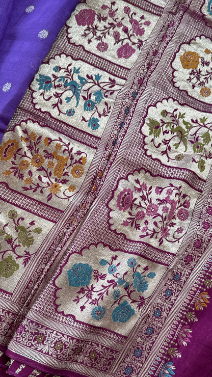 Tussar Raw Silk Handloom – Paithani Borders