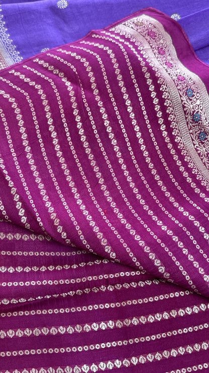 Tussar Raw Silk Handloom – Paithani Borders