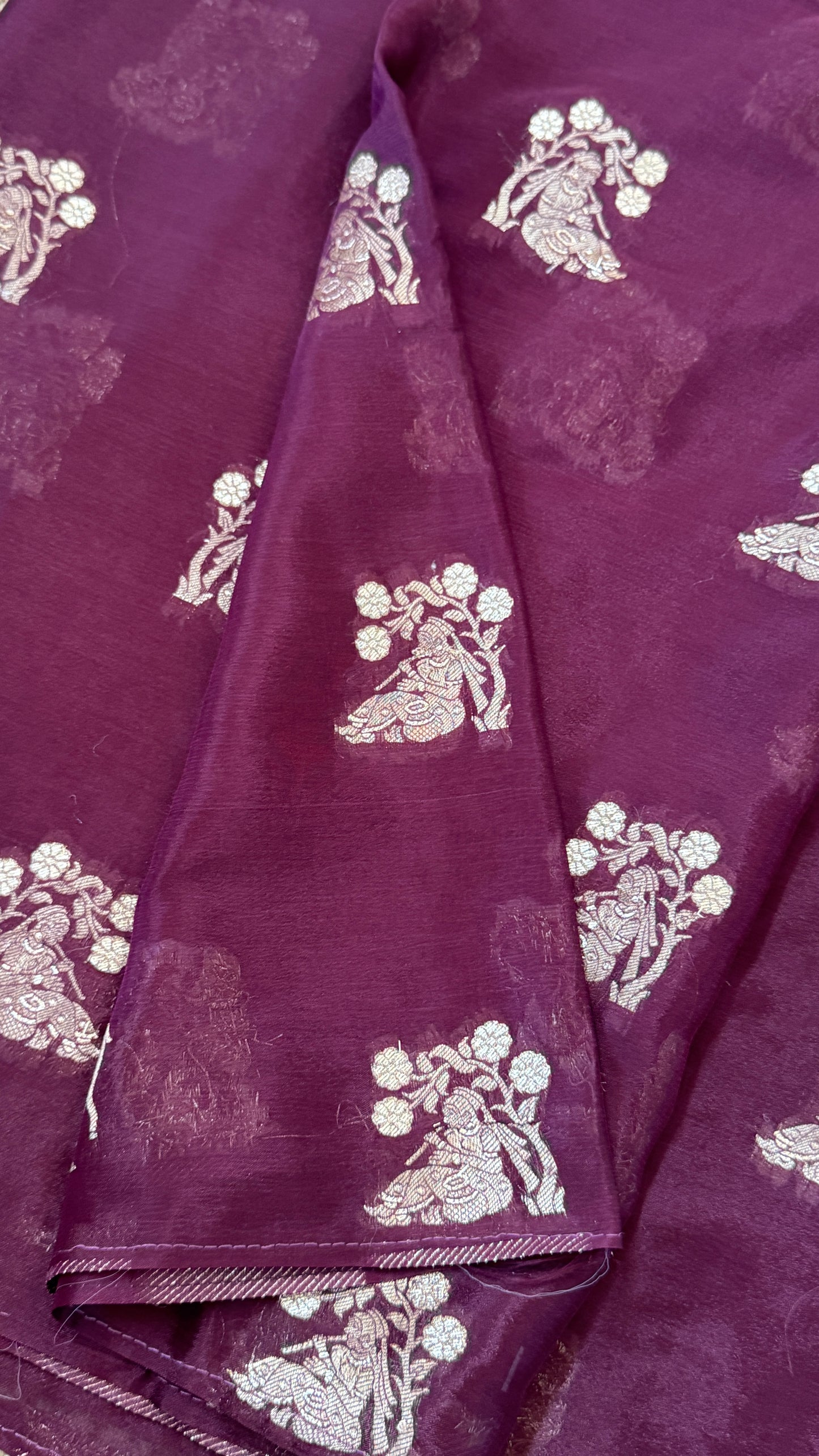 Chinon Crepe Sarees – Graceful, Lightweight & Perfectly Elegant – Wine