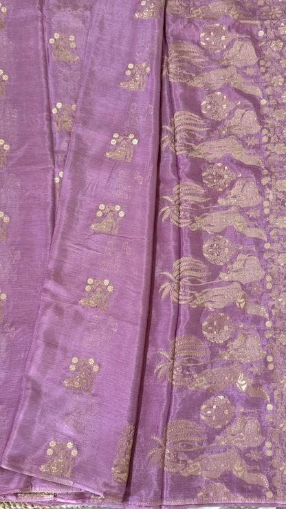 Chinon Crepe Sarees – Graceful, Lightweight & Perfectly Elegant – Pink