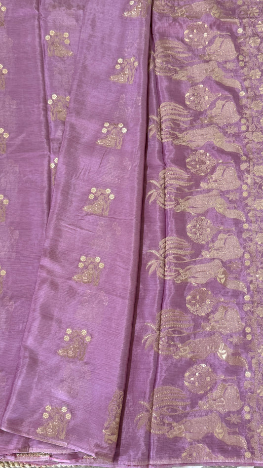Chinon Crepe Sarees – Graceful, Lightweight & Perfectly Elegant – Pink