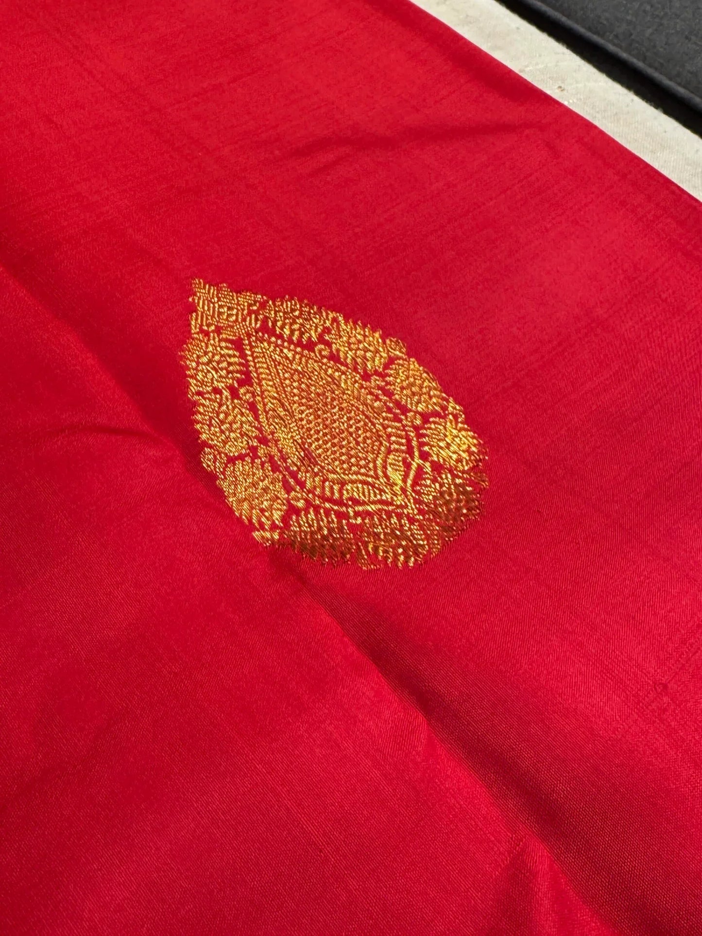 KANJIVARAM PURE SILK SAREE in DEEP RED