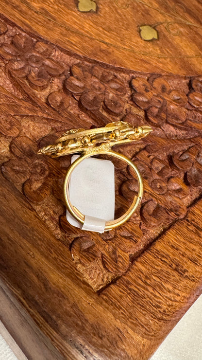 Antique Gold Plated Finger Ring