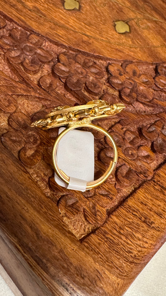 Antique Gold Plated Finger Ring